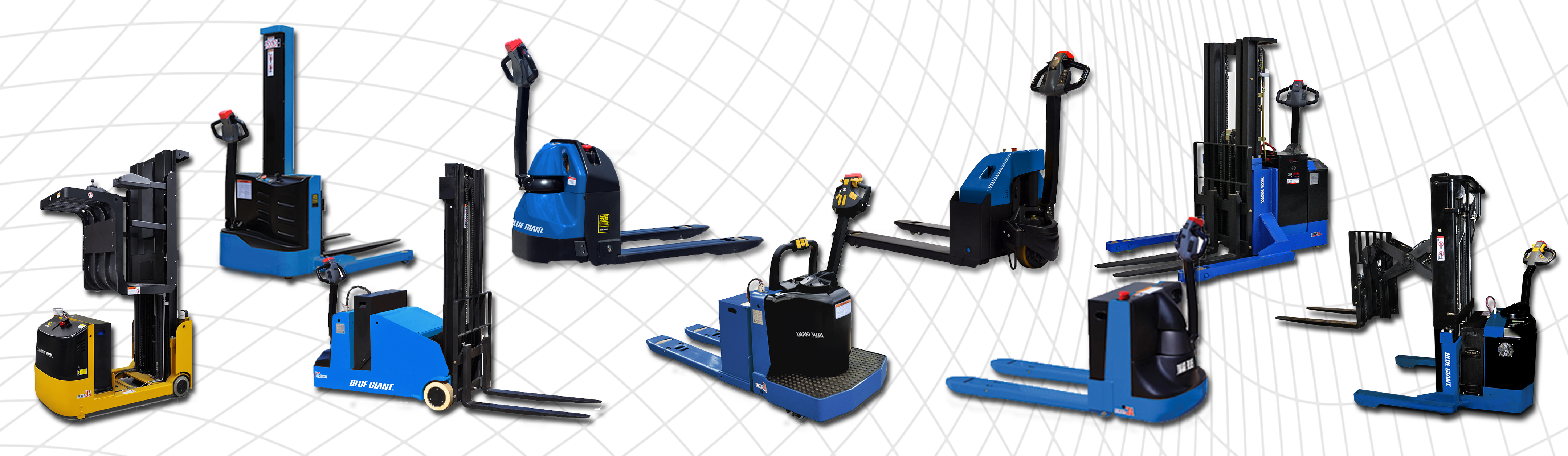 Different kind of pallet trucks